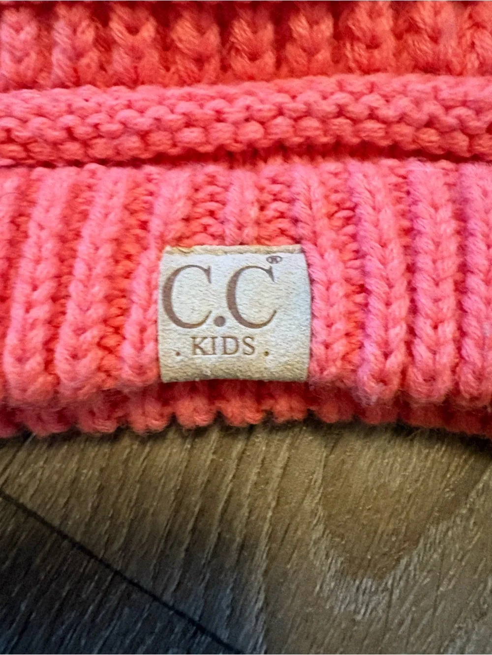 C.C Kids Neon Pink Knit Beanie